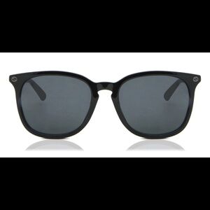 Gucci Sunglasses GG0154SA 005 Black Square Frames w/ Dark Gray Lenses 56-19-150